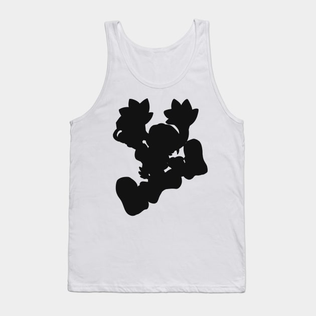 Klonoa Silhouette (Black) Tank Top by cyandreamer